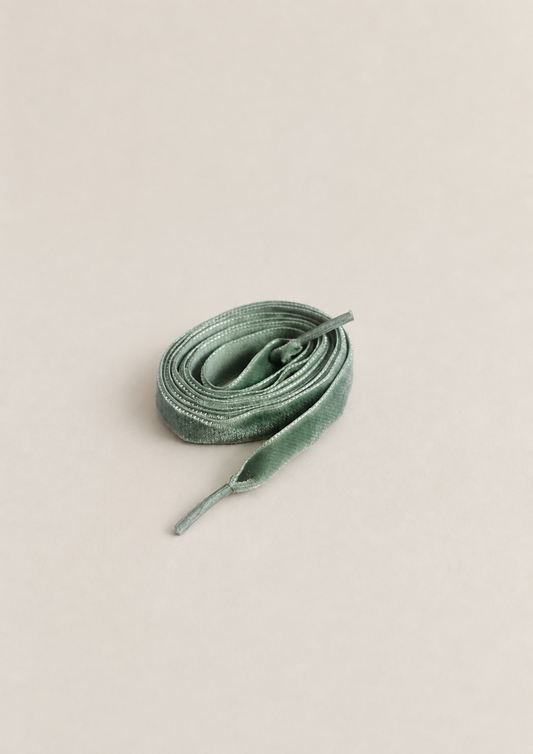 Ruban de velours vert clair