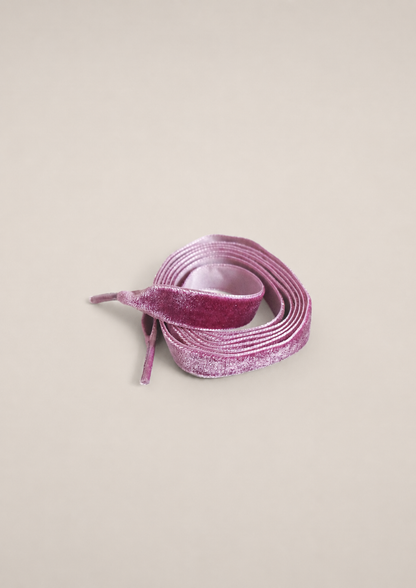 Nœud en velours aubergine