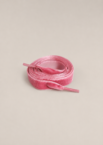 Ruban en velours rose
